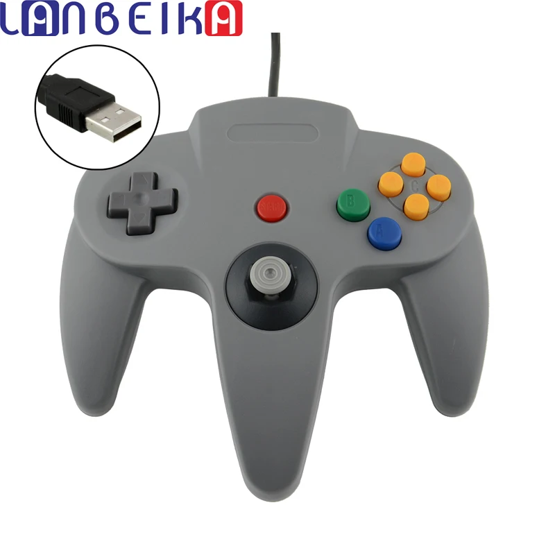 LANBEIKA For Nintendo High Quality New Style Long Handle Game Controller Pad Joystick for Nintendo for 64 N64 System Black
LANBEIKA For Nintendo High Quality New Style Long Handle Game Controller Pad Joystick for Nintendo for 64 N64 System Black