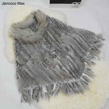 Jancoco Max Wholesale / Retail New Women Real Rabbit Fur Knitted Poncho Raccoon Dog Fur Collar With Tassel S1202
Jancoco Max Wholesale / Retail New Women Real Rabbit Fur Knitted Poncho Raccoon Dog Fur Collar With Tassel S1202