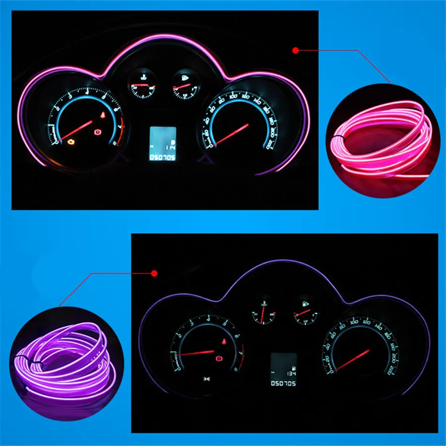 JingXiangFeng 1-5 Meters flexible neon light glow el salon wire flat led strip for interior lights 12V Inverter Vehicle Car Deco
JingXiangFeng 1-5 Meters flexible neon light glow el salon wire flat led strip for interior lights 12V Inverter Vehicle Car Deco