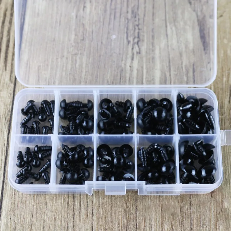 100pcs Black Plastic Safety Eyes For Hand-woven Doll Cartoon Animals Bear Plush Dolls Accessories DIY Puppets False Eye For Toys
100pcs Black Plastic Safety Eyes For Hand-woven Doll Cartoon Animals Bear Plush Dolls Accessories DIY Puppets False Eye For Toys