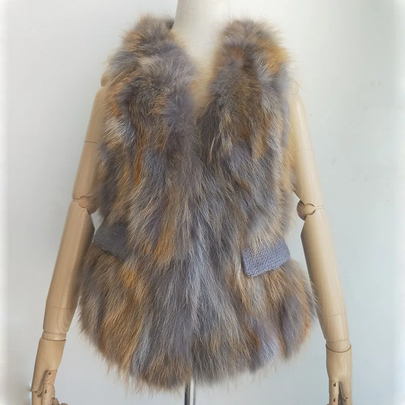 Real Fox Fur Vest 2019 Autumn and Winter Genuine Fur Gilet Ladies Natural Fur Vests Short Female Waistcoat colete de inverno
Real Fox Fur Vest 2019 Autumn and Winter Genuine Fur Gilet Ladies Natural Fur Vests Short Female Waistcoat colete de inverno