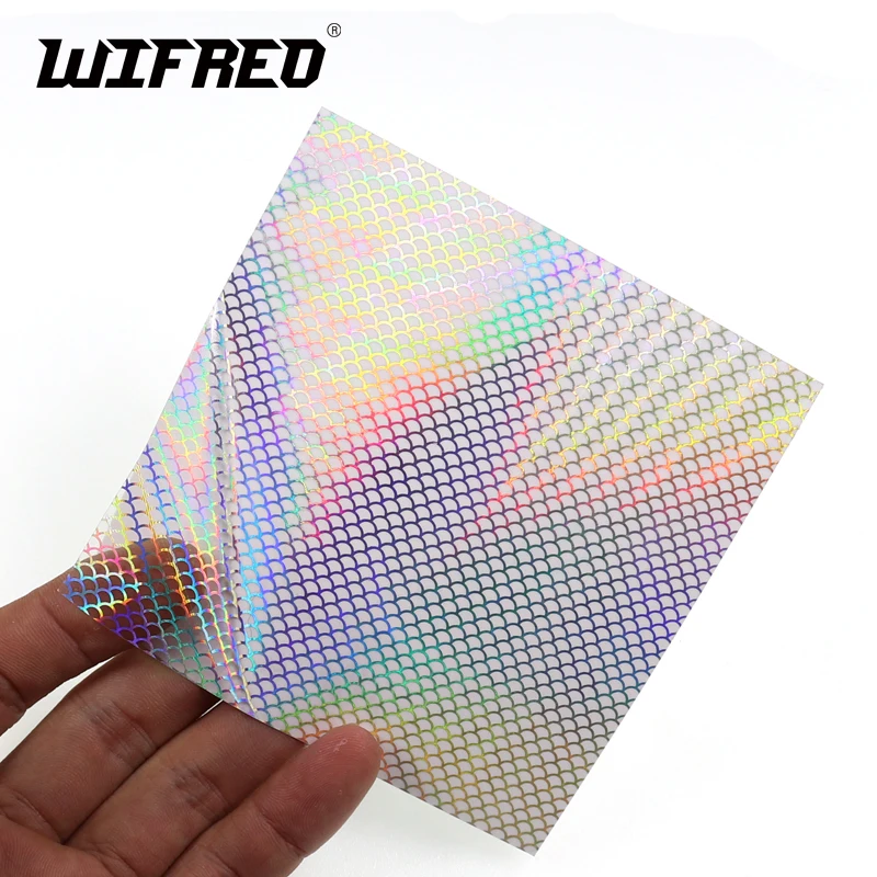 Wifreo 6/4pcs Holographic Adhesive Film Flash Tape Reflective Prism Fishing Lure Sticker 10*10/20cm Artificial Fish Scale Skin
Wifreo 6/4pcs Holographic Adhesive Film Flash Tape Reflective Prism Fishing Lure Sticker 10*10/20cm Artificial Fish Scale Skin