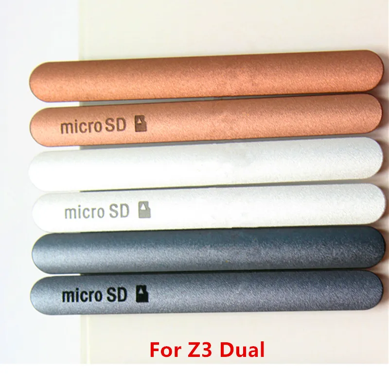 Original Z3 Micro SD Port Cover + USB Charging Port Dust Plug Cover For Sony Xperia Z3 Dual D6633 SIM Card Plug Block Cover
Original Z3 Micro SD Port Cover + USB Charging Port Dust Plug Cover For Sony Xperia Z3 Dual D6633 SIM Card Plug Block Cover