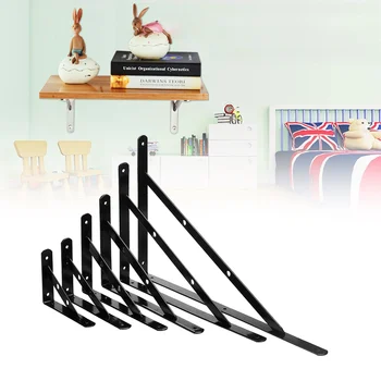 1Pcs 6-19" Black Iron Triangular L-Shaped Braces Wall Shelf Bracket Holder Corner Brace Baking Wall Mounted Self Support Frame
1Pcs 6-19" Black Iron Triangular L-Shaped Braces Wall Shelf Bracket Holder Corner Brace Baking Wall Mounted Self Support Frame