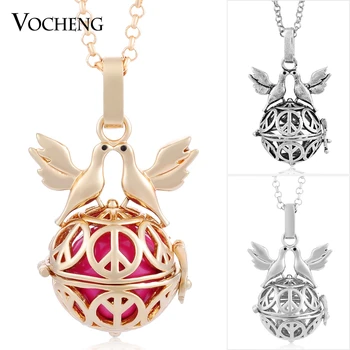 Wholesale 10pcs/lot Vocheng Cage Ball Necklace 3 Colors Copper Metal Women Pendant with Stainless Steel Chain VA-010*10
Wholesale 10pcs/lot Vocheng Cage Ball Necklace 3 Colors Copper Metal Women Pendant with Stainless Steel Chain VA-010*10
