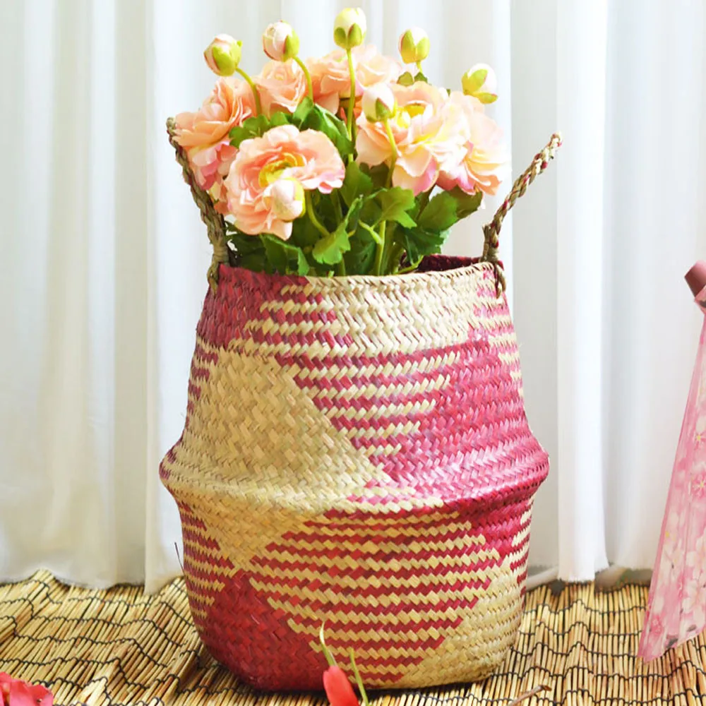 Seagrass Wicker Basket Wicker Basket Flower Pot Folding Basket Dirty Basket Rattan Seagrass Belly Garden Flower Pot Planter #R5
Seagrass Wicker Basket Wicker Basket Flower Pot Folding Basket Dirty Basket Rattan Seagrass Belly Garden Flower Pot Planter #R5