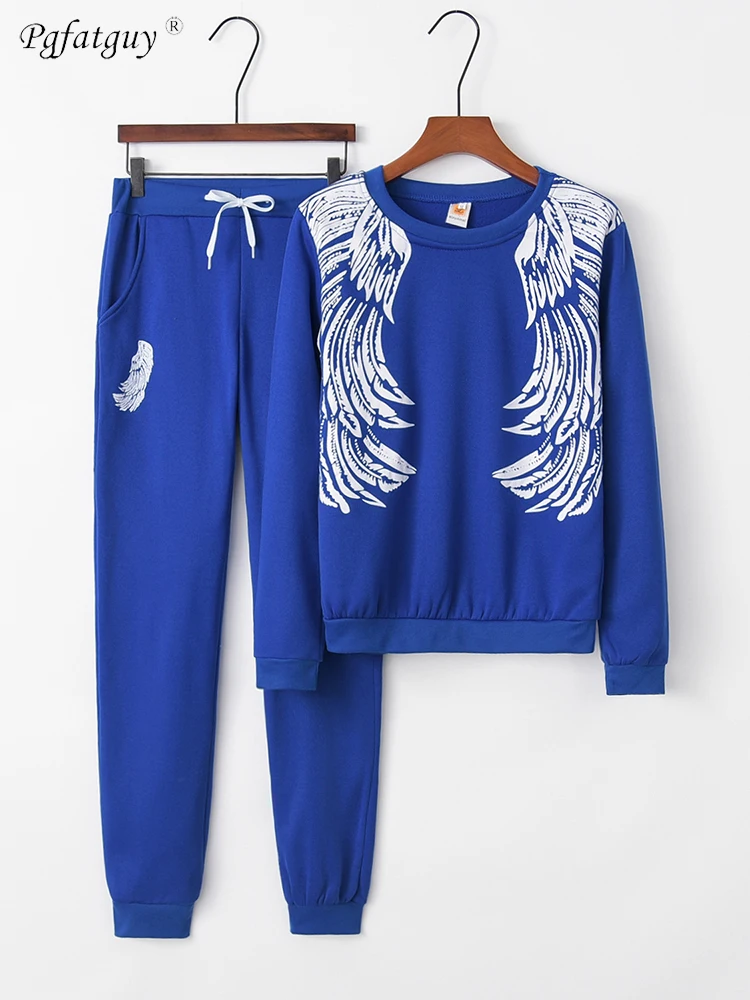 Wings Pattern Print Women Warm Velvet Tracksuits 2 Piece Set Crop Top + Pant 2019 Casual Long Sleeve Sweatshirt Sweatpants Suit
Wings Pattern Print Women Warm Velvet Tracksuits 2 Piece Set Crop Top + Pant 2019 Casual Long Sleeve Sweatshirt Sweatpants Suit