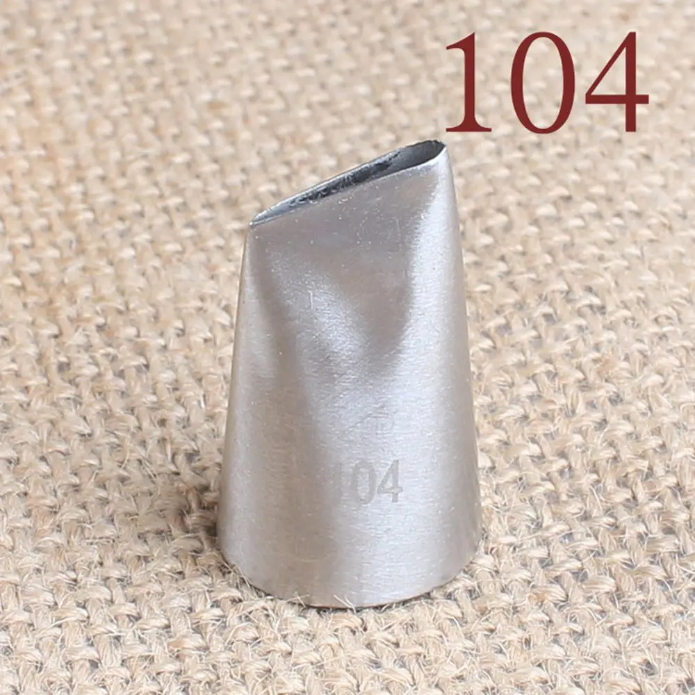#104 DIY Cream Cake Big Size Icing Nozzle Decorating Tip Cake Baking Pastry Tips Stainless Steel Fondant Cake Decorating Tools
#104 DIY Cream Cake Big Size Icing Nozzle Decorating Tip Cake Baking Pastry Tips Stainless Steel Fondant Cake Decorating Tools