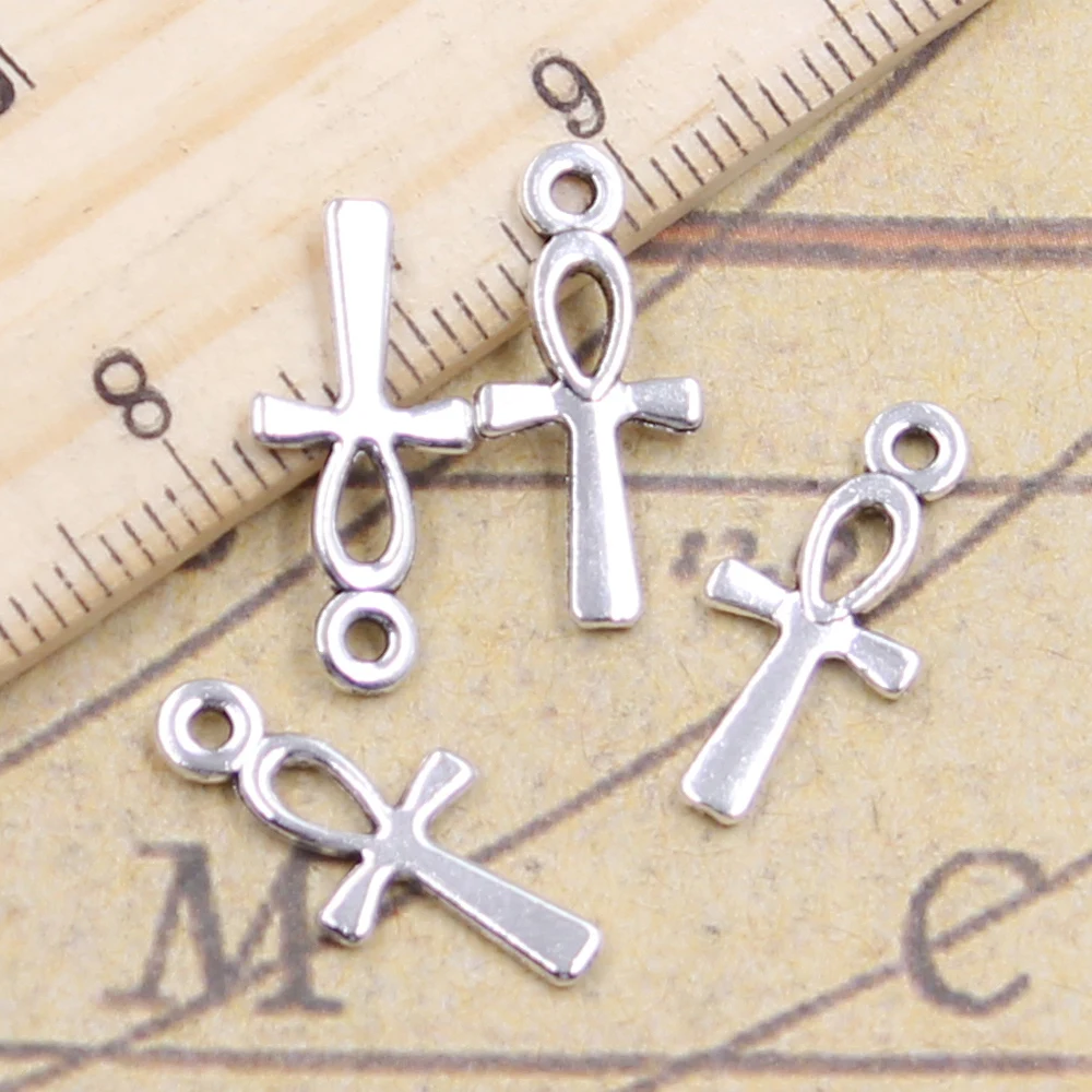 30pcs Charms egyptian ankh life symbol cross 18x8mm Tibetan Silver Plated Pendants Antique Jewelry Making DIY Handmade Craft
30pcs Charms egyptian ankh life symbol cross 18x8mm Tibetan Silver Plated Pendants Antique Jewelry Making DIY Handmade Craft