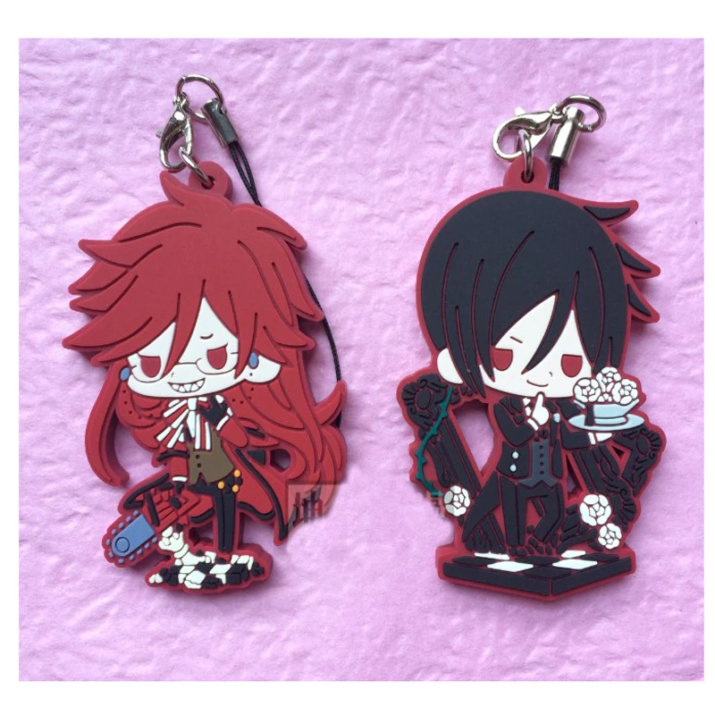 1pcs 6.5cm Anime Keychain Book of Circus Black Bulter Kuroshitsuji Sebastian Death Grell Sutcliff Keyring Pendant Llavero del
1pcs 6.5cm Anime Keychain Book of Circus Black Bulter Kuroshitsuji Sebastian Death Grell Sutcliff Keyring Pendant Llavero del