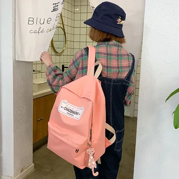 Large Capacity Candy Color Canvas Backpack Letter Print Travel Daypack for Teen New
Large Capacity Candy Color Canvas Backpack Letter Print Travel Daypack for Teen New