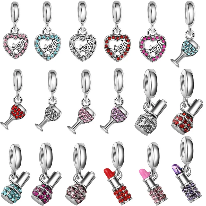 free shipping 1pc christmas gift mom Lipstick nail polish wine glasses hanging bead charm fit pandora style bracelet mix011
free shipping 1pc christmas gift mom Lipstick nail polish wine glasses hanging bead charm fit pandora style bracelet mix011