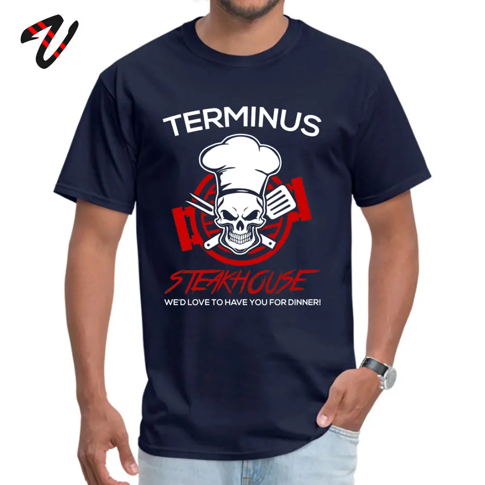 Love The Walking Dead Tops T Shirt 2018 Fashion Crew Neck Design Short Sleeve 100% Cotton Men Tshirts Customized Tshirts Love The Walking Dead -17796 navy