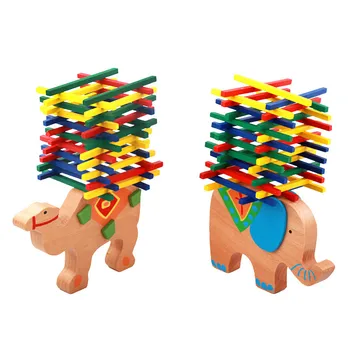 Children's gift kindergarten parent-child interaction elephant camel balance wood stack height, wooden puzzle toy stack
Children's gift kindergarten parent-child interaction elephant camel balance wood stack height, wooden puzzle toy stack