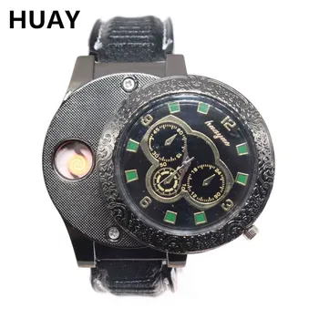 lighter watch men USB charging creative personality Rechargeable Flameless Cigarette Lighter quartz clock F666 1pcs
lighter watch men USB charging creative personality Rechargeable Flameless Cigarette Lighter quartz clock F666 1pcs