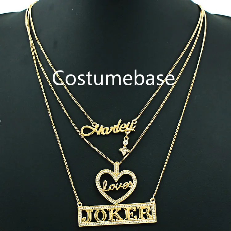 Suicide Squad Harley Quinn Loves The Joker 3 Tiered Necklace Pendant Lovers' Necklace Gift Accessories Weapons
Suicide Squad Harley Quinn Loves The Joker 3 Tiered Necklace Pendant Lovers' Necklace Gift Accessories Weapons