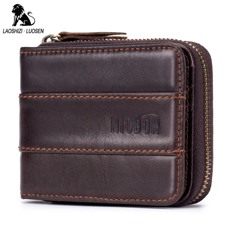 100% Genuine Leather Men Wallet Short Zipper Design Cowhide Small Wallets Coin Purse High Quality Male Coin Pocket Card Holder
100% Genuine Leather Men Wallet Short Zipper Design Cowhide Small Wallets Coin Purse High Quality Male Coin Pocket Card Holder