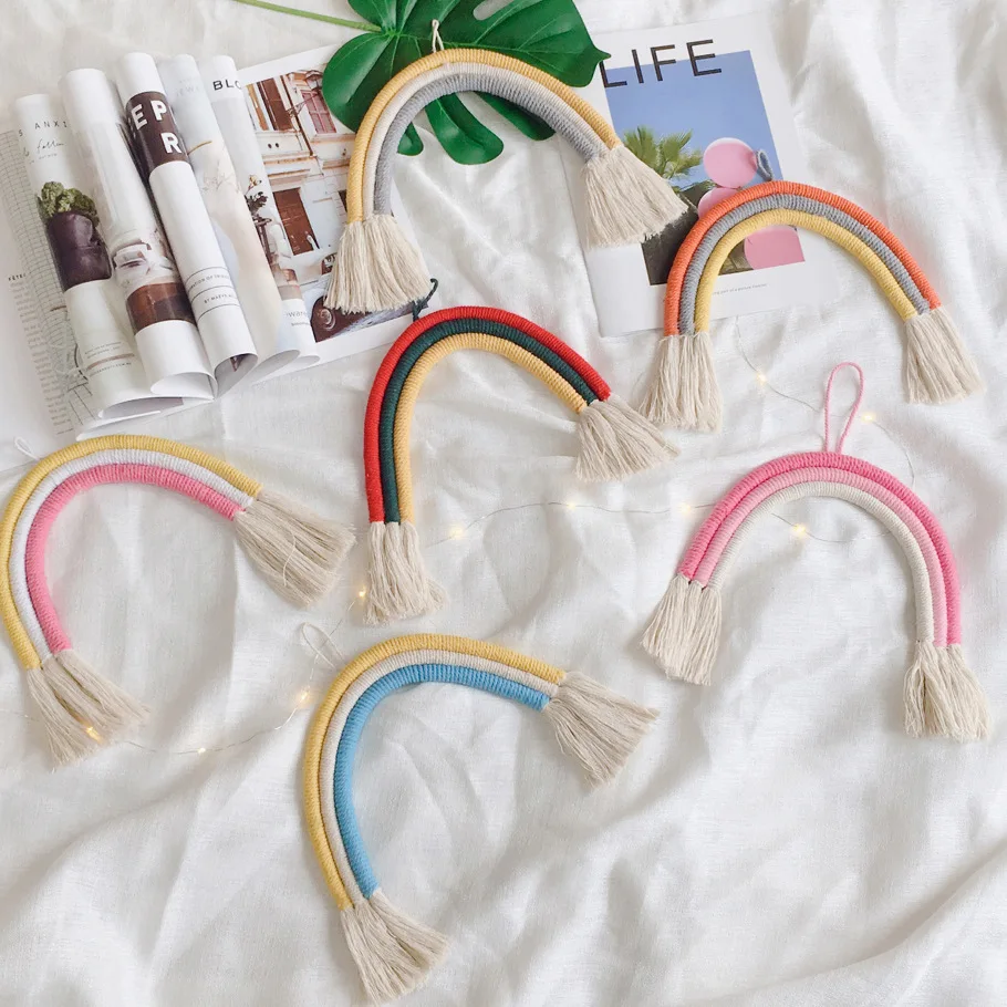 Bohemian Style Rainbow Wall Hanging Nursery Decor Macrame Hanging Fiber Art Kids Room Decor Rainbow Fiber Wall Hanging Handmade
Bohemian Style Rainbow Wall Hanging Nursery Decor Macrame Hanging Fiber Art Kids Room Decor Rainbow Fiber Wall Hanging Handmade