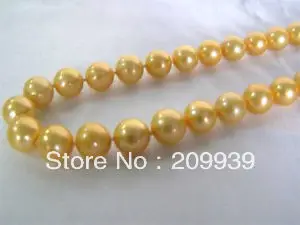 free shipping beautiful AAA 18"10-11mm NATURAL REAL south sea golden pearl necklace
free shipping beautiful AAA 18"10-11mm NATURAL REAL south sea golden pearl necklace