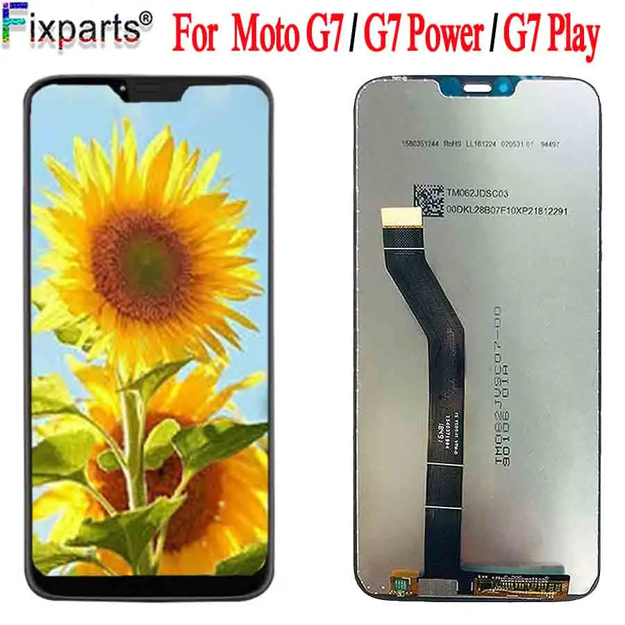 New For Motorola Moto G7 XT1962 LCD Play Display Touch Screen Panel Digiziter Assembly Power Plus | Мобильные телефоны и