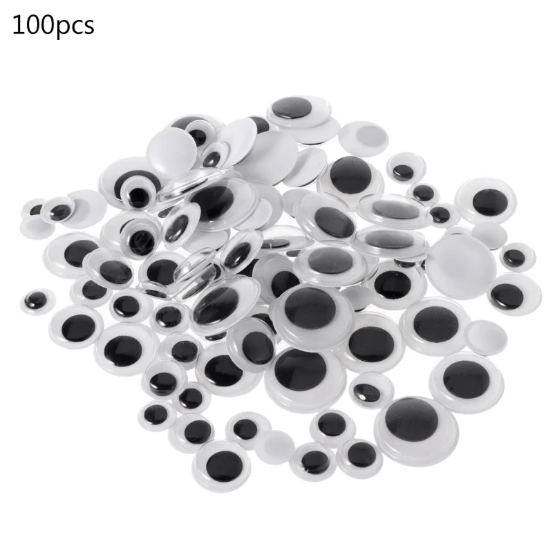 HBB 100pcs 10-20mm Wiggly Googly Eyes Self-adhesive Scrapbooking Crafts For Doll Toy Dolls Accessories New
HBB 100pcs 10-20mm Wiggly Googly Eyes Self-adhesive Scrapbooking Crafts For Doll Toy Dolls Accessories New