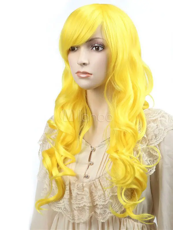 Песня wig.01282 бесплатная доставка Блондинка Синтетический Фигурные женщины