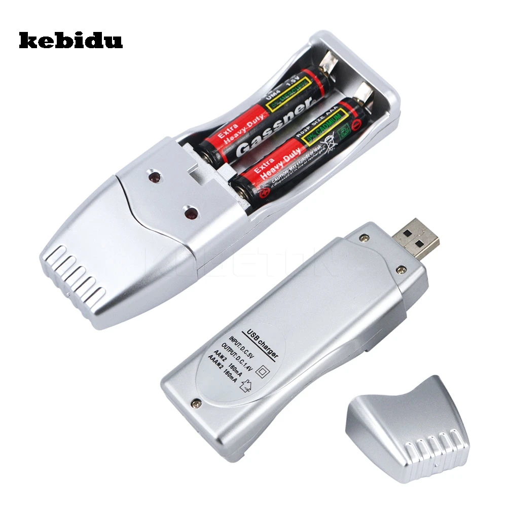 kebidu 2 Slots Display Smart Intelligent USB Battery Charger for 1.2V 1.4V AA / AAA NiCd NiMh fast Rechargeable Batteries
kebidu 2 Slots Display Smart Intelligent USB Battery Charger for 1.2V 1.4V AA / AAA NiCd NiMh fast Rechargeable Batteries