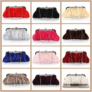 Fashion Polyester Wild Fold Dress Weding Party Bride Package Shoulder Handmade Bag Women Handbag 27cm
Fashion Polyester Wild Fold Dress Weding Party Bride Package Shoulder Handmade Bag Women Handbag 27cm