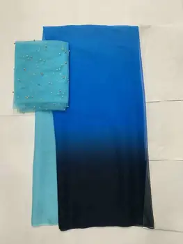 Nigerian lace fabric 2019 silk dress mulberry silk quilt net material gele headtie with beads african lace fabric 7yard/setZX-
Nigerian lace fabric 2019 silk dress mulberry silk quilt net material gele headtie with beads african lace fabric 7yard/setZX-