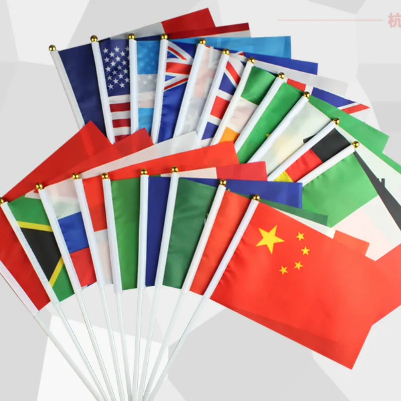 1 Set 20 Countries Set The Hand Flag Waving Small Red Small 14*21cm Country Flags Banners Custom American Spain
1 Set 20 Countries Set The Hand Flag Waving Small Red Small 14*21cm Country Flags Banners Custom American Spain