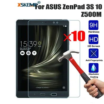 XSKEMP 10Pcs/Lot Anti-Shatter 9H Tempered Glass For ASUS ZenPad 3S 10 Z500M Prevent Scratch Glossy Tablet Screen Protector Film
XSKEMP 10Pcs/Lot Anti-Shatter 9H Tempered Glass For ASUS ZenPad 3S 10 Z500M Prevent Scratch Glossy Tablet Screen Protector Film