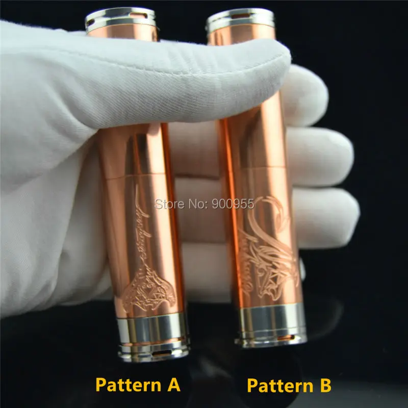Bilstar Красный медный Stingray механический мод электронная сигарета 18650/18350 корпус
