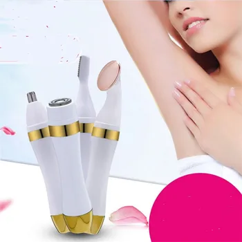 Electric Portable 4 in 1 Woman Shaver Eyebrow Trimmer Lady Body Haircut Underarm Shaver Bikini Hair Remover Clipper Epilator Kit
Electric Portable 4 in 1 Woman Shaver Eyebrow Trimmer Lady Body Haircut Underarm Shaver Bikini Hair Remover Clipper Epilator Kit