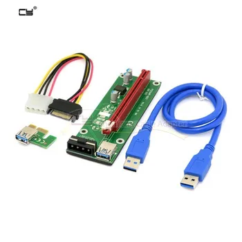 PCI-E 1x to 16x Mining Machine Enhanced Extender Riser card Adapter with USB 3.0 & SATA Power Cable adapter card
PCI-E 1x to 16x Mining Machine Enhanced Extender Riser card Adapter with USB 3.0 & SATA Power Cable adapter card