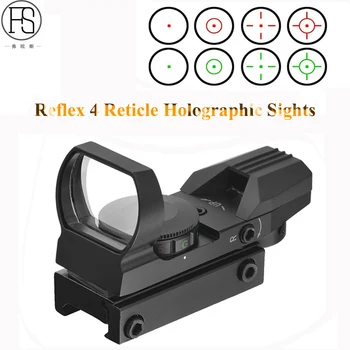 Tactical Gun Accessories Holographic Reflex 4 Reticle Red Green Dot Sight Hunting Rifle Optics Sight Shooting Riflescope 11/20mm
Tactical Gun Accessories Holographic Reflex 4 Reticle Red Green Dot Sight Hunting Rifle Optics Sight Shooting Riflescope 11/20mm