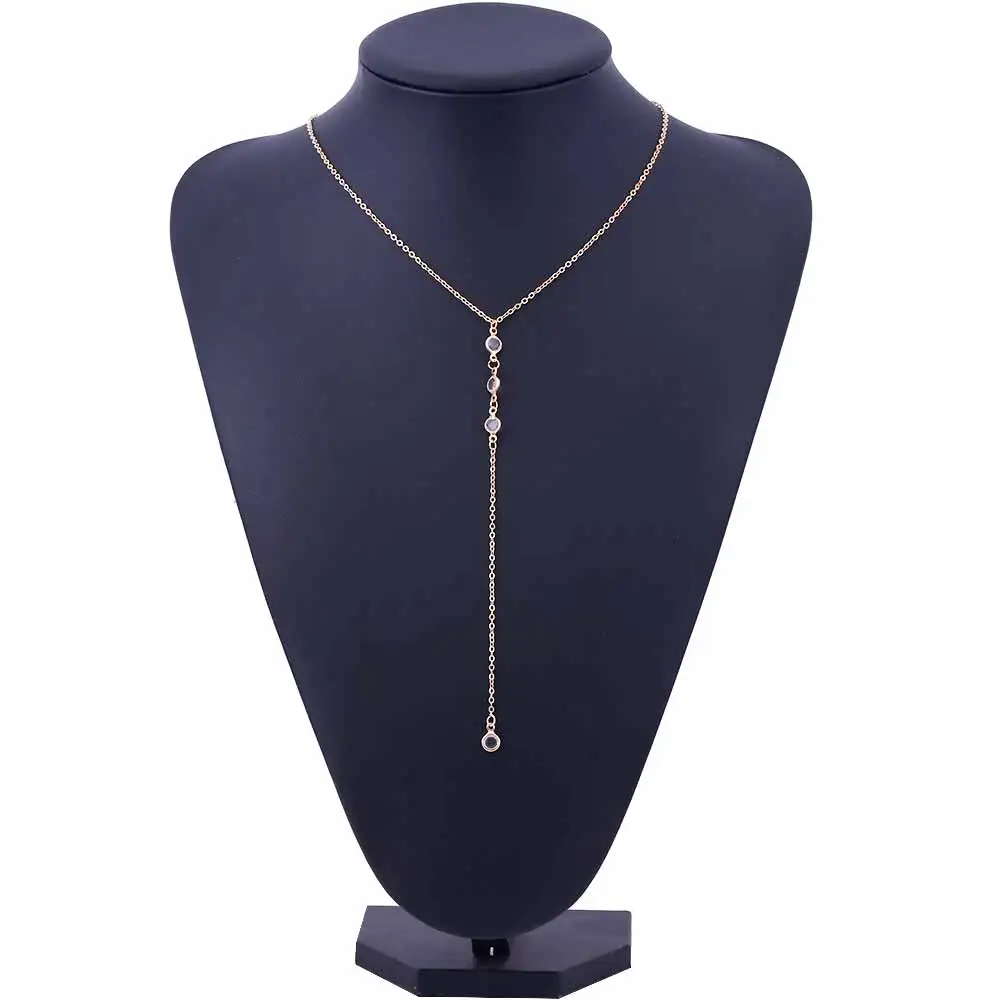 Женское длинное ожерелье с кристаллами|y necklace|long necklacenecklace long |