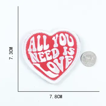 ALL YOU NEED IS LOVE Heart Letter Embroidery Patch Hook & Loop on Clothing T-shirt Embellished Badge Army Military Tactical
ALL YOU NEED IS LOVE Heart Letter Embroidery Patch Hook & Loop on Clothing T-shirt Embellished Badge Army Military Tactical