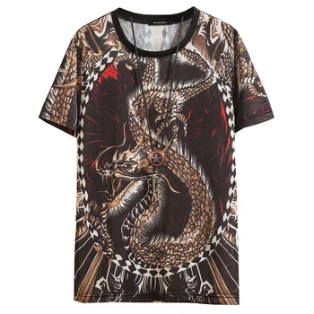 Chinese dragon 3d digital printing fashion short sleeve t shirts Summer 2019New quality hollow breathable cool t shirt men M-7XL
Chinese dragon 3d digital printing fashion short sleeve t shirts Summer 2019New quality hollow breathable cool t shirt men M-7XL