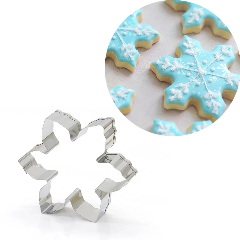 3D Snowflake Cookie Cutter Stainless Steel Cookie Molds Bakeware Gingerbread Baking Form Biscuit Cutter for Home Easter Party
3D Snowflake Cookie Cutter Stainless Steel Cookie Molds Bakeware Gingerbread Baking Form Biscuit Cutter for Home Easter Party