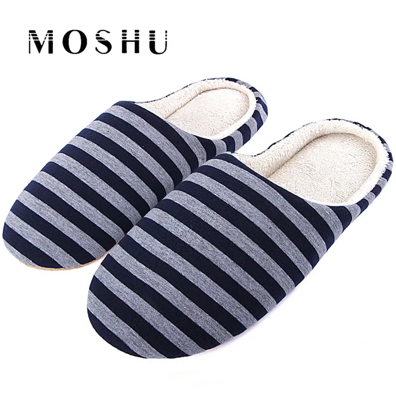 Women Winter Slippers Cotton Warm Soft Velvet Indoor Floor Home Slippers Non-slip Adult Striped Bedroom Lovers Couples Shoes
Women Winter Slippers Cotton Warm Soft Velvet Indoor Floor Home Slippers Non-slip Adult Striped Bedroom Lovers Couples Shoes