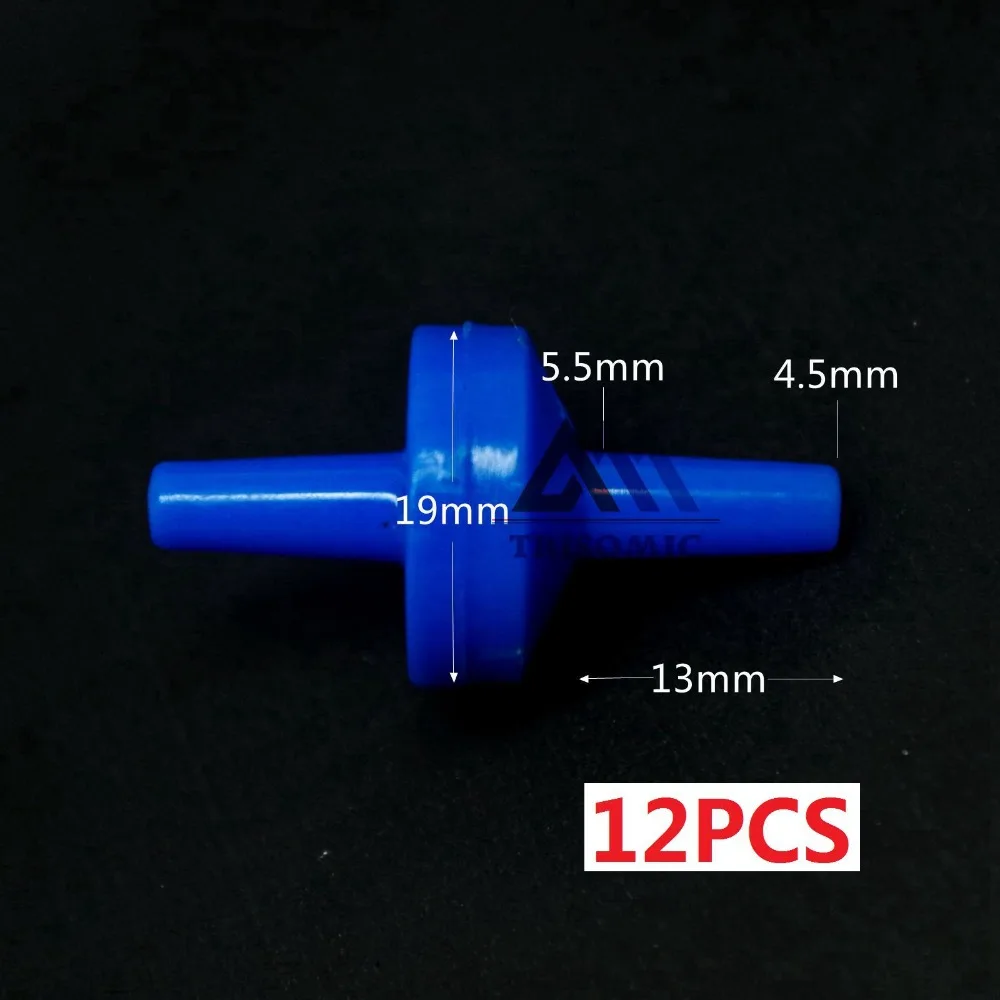 12 pieces 4.5mm One Way Valve Material PC Non-Return Valve Check valve fluororubber valve Food Grade potable water blue
12 pieces 4.5mm One Way Valve Material PC Non-Return Valve Check valve fluororubber valve Food Grade potable water blue