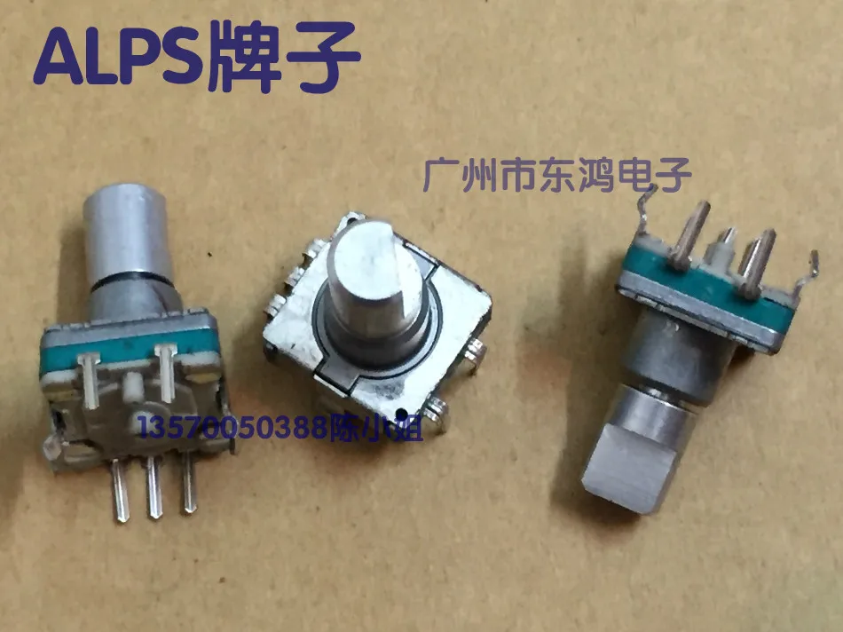1pcs ALPS Alps type EC11 encoder with switch 30, positioning number 15, pulse point axis length 13mm
1pcs ALPS Alps type EC11 encoder with switch 30, positioning number 15, pulse point axis length 13mm