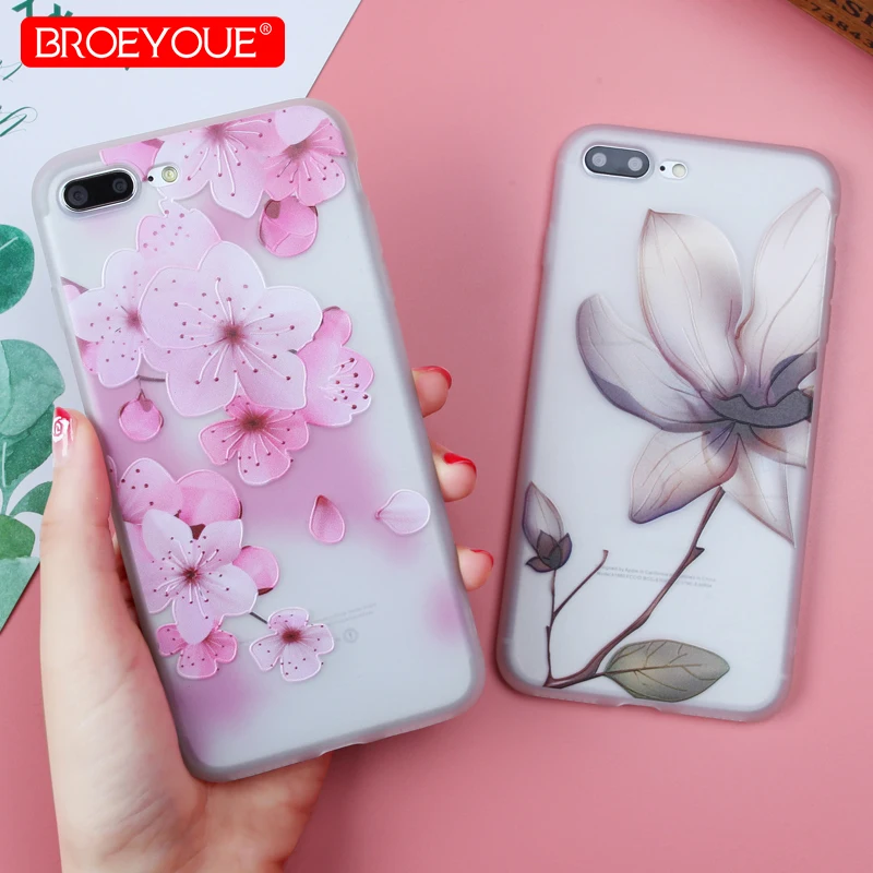 BROEYOUE Soft TPU Cases For iPhone 7 8 Plus X 5 5S SE 3D Relief Rose Floral Leaves Cases For iPhone 6 6S 6 Plus 7 8 Plus Capa
BROEYOUE Soft TPU Cases For iPhone 7 8 Plus X 5 5S SE 3D Relief Rose Floral Leaves Cases For iPhone 6 6S 6 Plus 7 8 Plus Capa