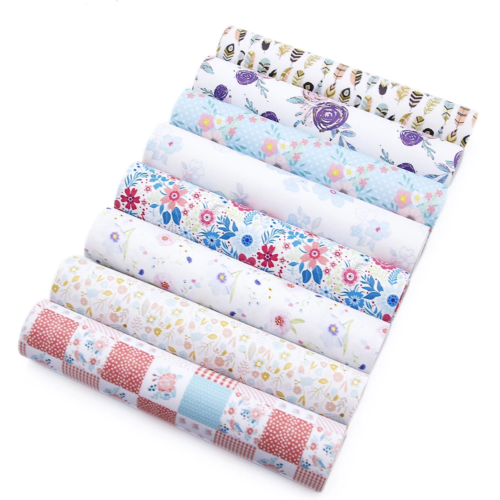 9pcs/set 20*34cm Flower Printed Faux Synthetic Leather Fabric,DIY handmade materials for phone case hair bow bag ,1Yc5432
9pcs/set 20*34cm Flower Printed Faux Synthetic Leather Fabric,DIY handmade materials for phone case hair bow bag ,1Yc5432