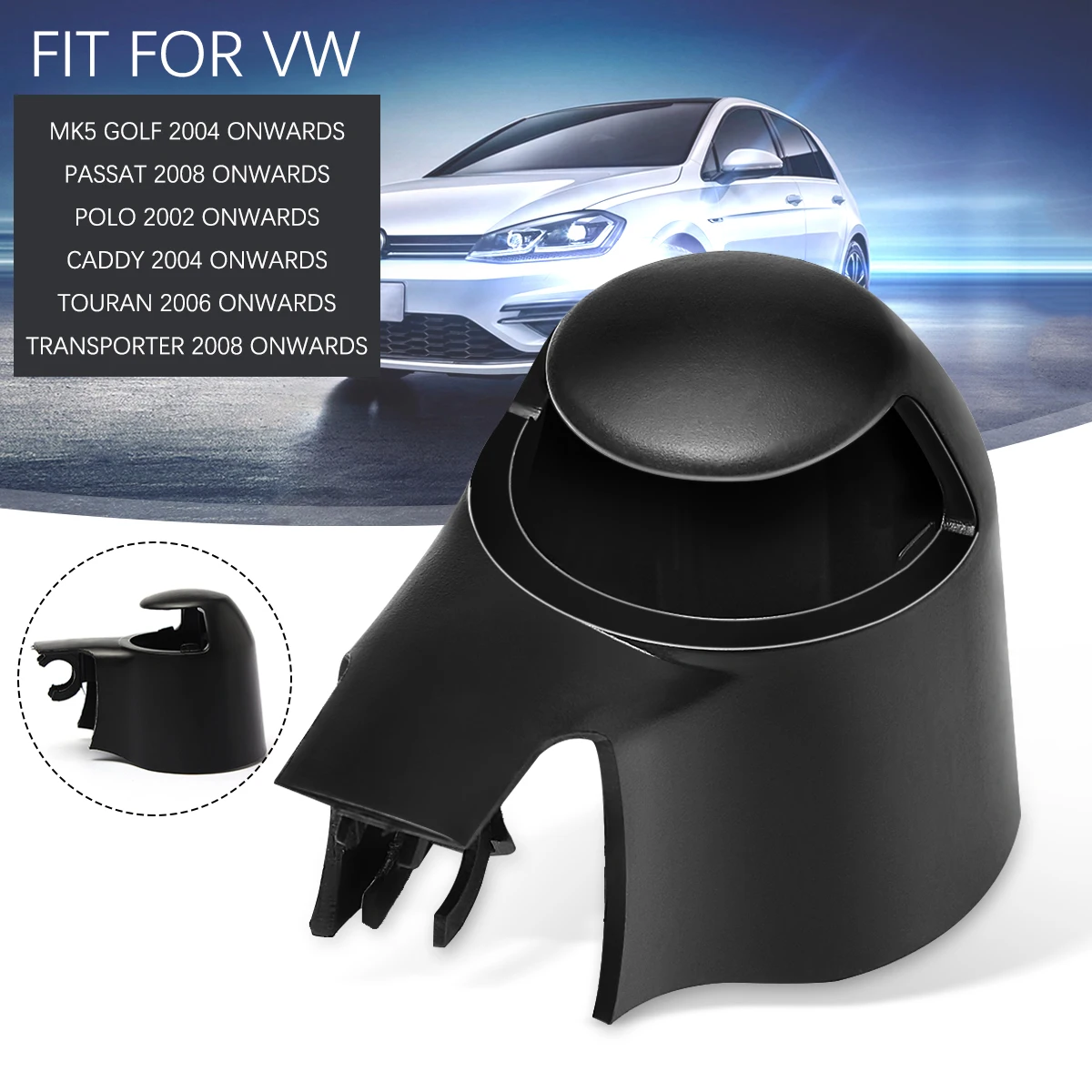 Black Car Rear Windscreen Wiper Arm Cover Cap For VW MK5 Golf Passat Caddy Tiguan Touran
Black Car Rear Windscreen Wiper Arm Cover Cap For VW MK5 Golf Passat Caddy Tiguan Touran