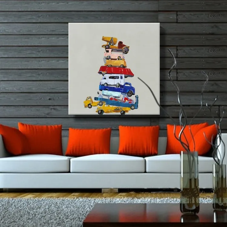 Hand painted canvas oil paintings still life toy cars picture wall Art for home decoration modern oil painting no frame
Hand painted canvas oil paintings still life toy cars picture wall Art for home decoration modern oil painting no frame