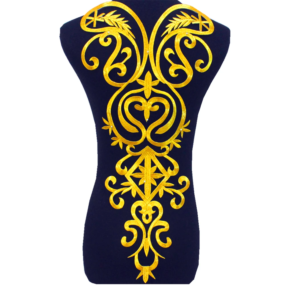 Big Size Gold Appliqued Iron On Flower Vintage Diy Trims Shiny Metallic Embroidered Patches Gold And Silver 58cm*28cm
Big Size Gold Appliqued Iron On Flower Vintage Diy Trims Shiny Metallic Embroidered Patches Gold And Silver 58cm*28cm