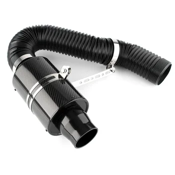 73mm Universal Car Cold Feed Induction Kit & Carbon Fiber Air Intake Filter Box with Intake Hose
73mm Universal Car Cold Feed Induction Kit & Carbon Fiber Air Intake Filter Box with Intake Hose