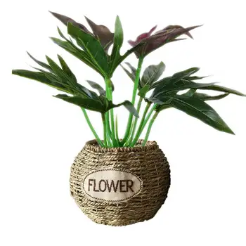 Handmade Straw Braided Hanging Flower Basket Hand-Woven Craft Home Decoration Storage Basket Flower Arrangement Planter
Handmade Straw Braided Hanging Flower Basket Hand-Woven Craft Home Decoration Storage Basket Flower Arrangement Planter