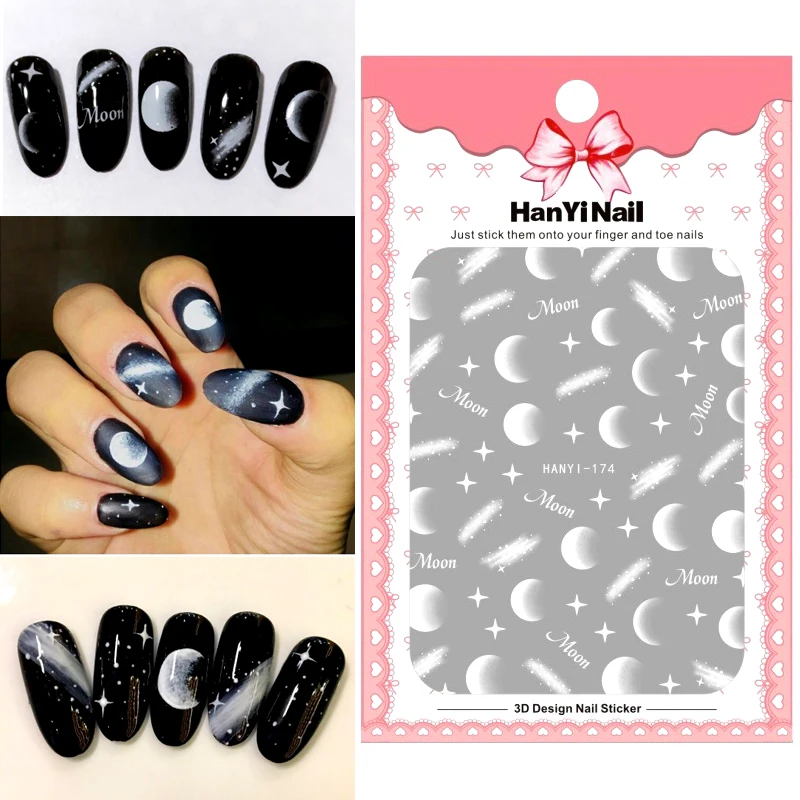 New Stickers Leaf Moon Eclipse Of The Moon Label Of The Nail Art DIY Moon Stars Stickers Nail Decals Tools For Nail Decoration
New Stickers Leaf Moon Eclipse Of The Moon Label Of The Nail Art DIY Moon Stars Stickers Nail Decals Tools For Nail Decoration